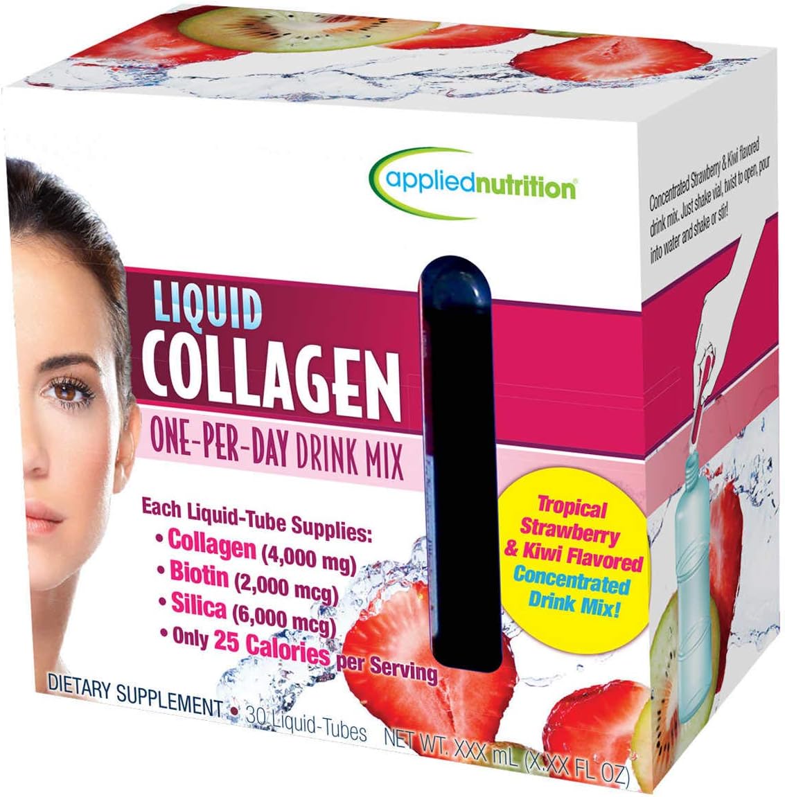 Applied Nutrition Liquid Collagen Skin Revitalization (30 Count Total)